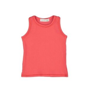 Coral Pink Ribbed Tank 